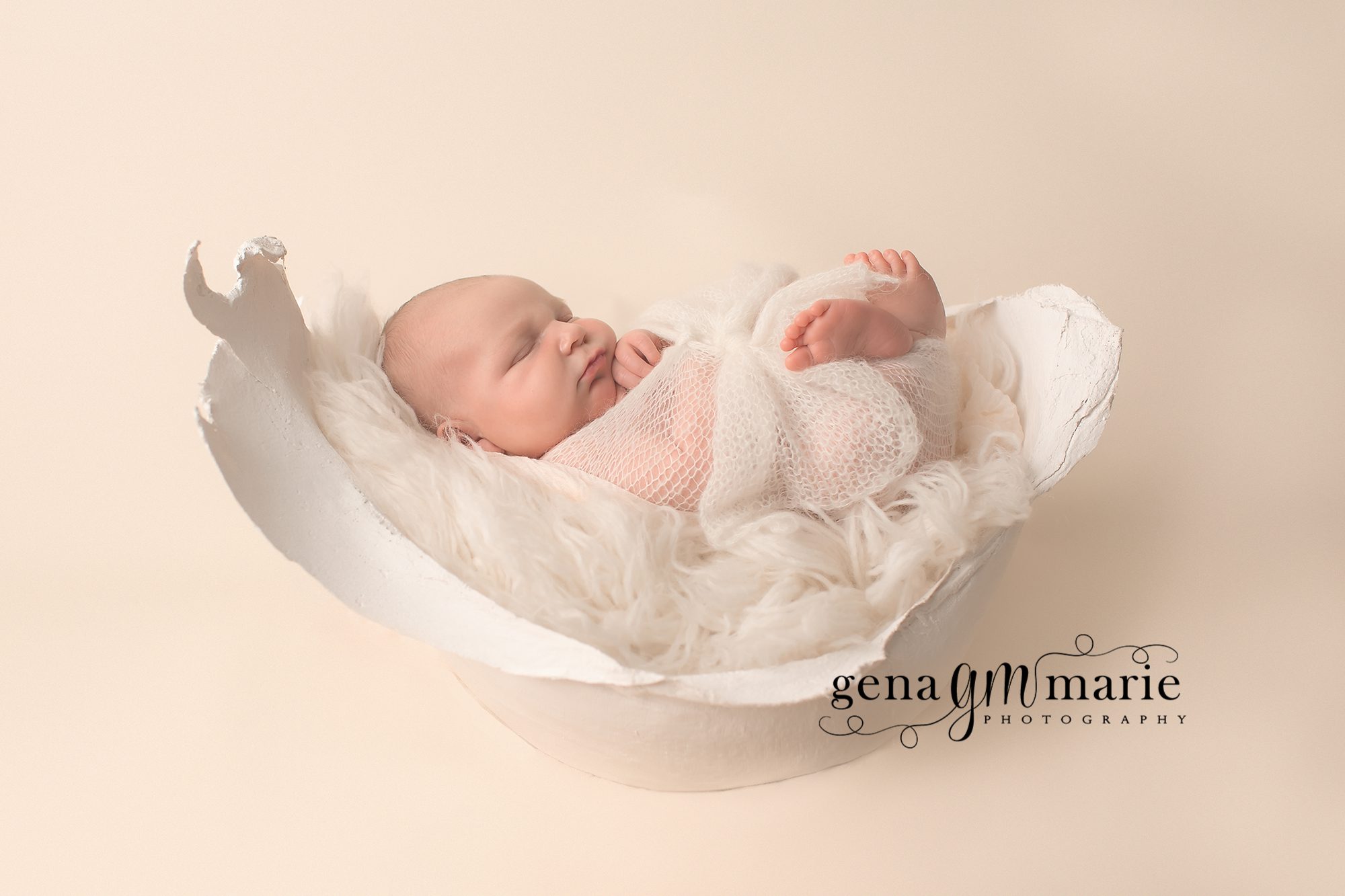 belly cast newborn session {dc newborn photographer}