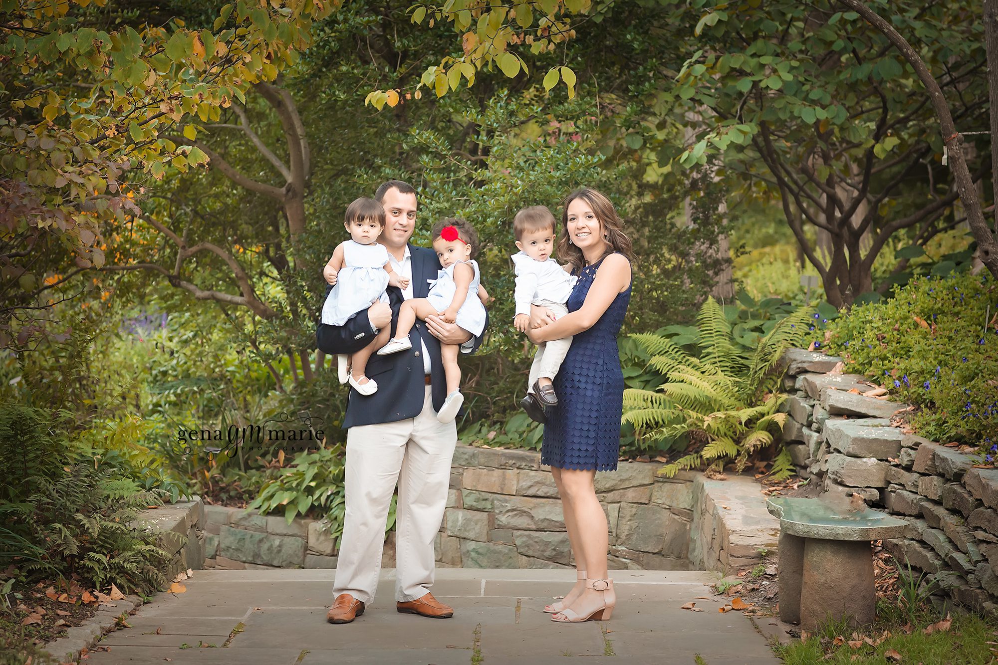 1 year old triplets - photography