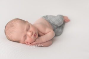 sleeping newborn boy