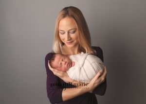 newborn boy with mom - phoenix newborn photographer